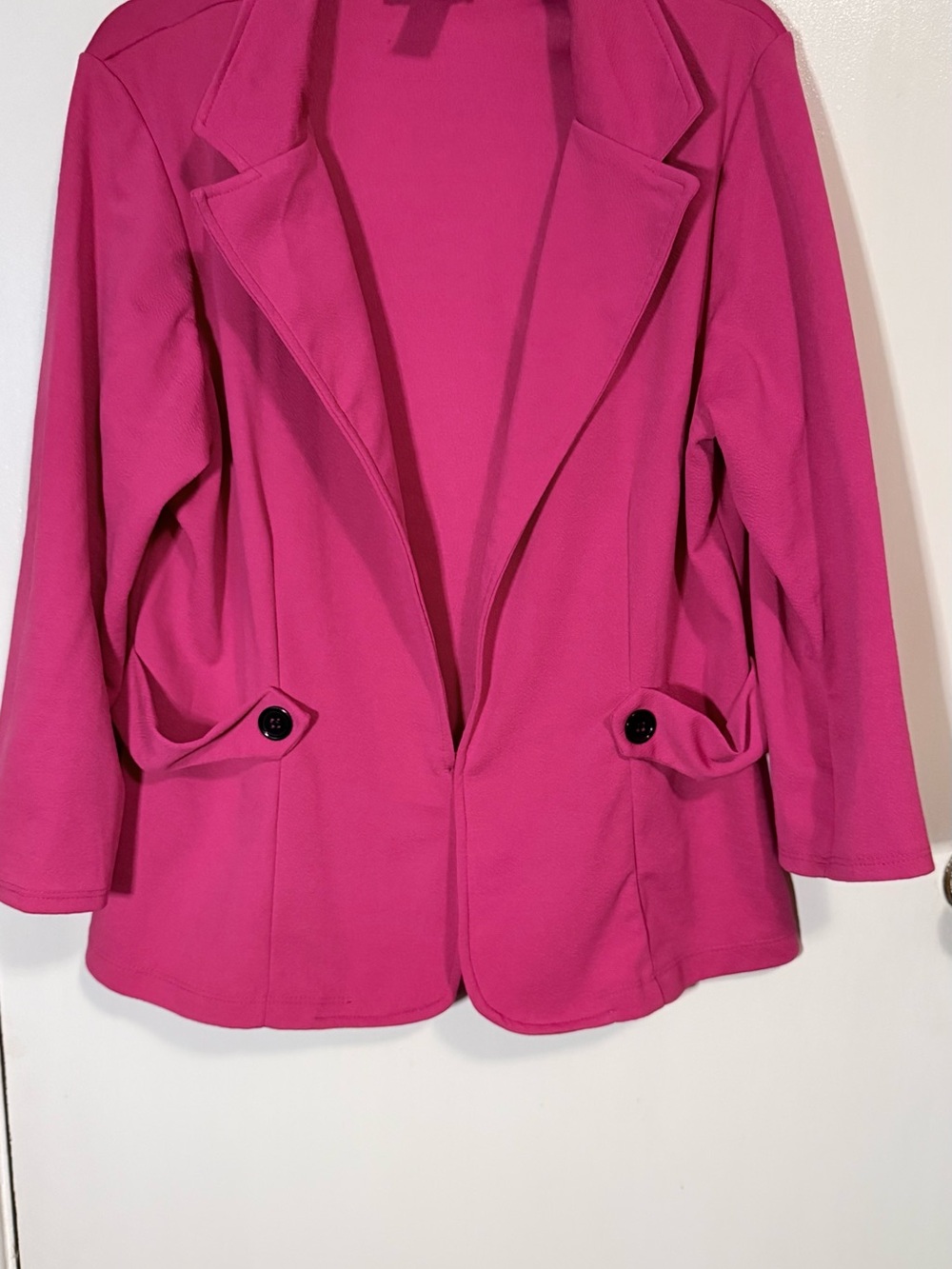 Women’s Pink Open-Front Blazer Jacket